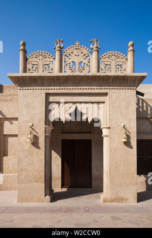 UAE, Dubai, Bur Dubai, Al Fahidi Historic District, traditionelle emiratische Architektur Stockfoto