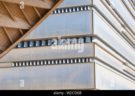 Die Vereinigten Arabischen Emirate, Abu Dhabi, Masdar City, der weltweit ersten CO2-freien, Auto- und Wolkenkratzer - freie Stadt Stockfoto