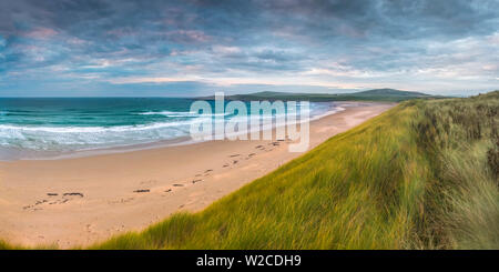 Großbritannien, Schottland, Argyll und Bute, Islay, Machir Bucht aus Sand Dünen Stockfoto