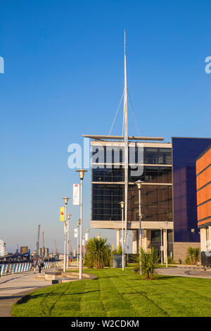 Großbritannien, Nordirland, Belfast, die SSE-Arena, früher bekannt als die Odyssey Arena und W 5 Wissenschaft und Discovery Center bekannt sind. Stockfoto