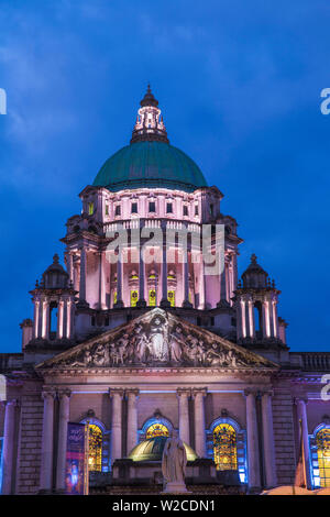 Großbritannien, Nordirland, Belfast, Rathaus Stockfoto