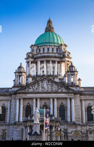 Großbritannien, Nordirland, Belfast, Rathaus Stockfoto