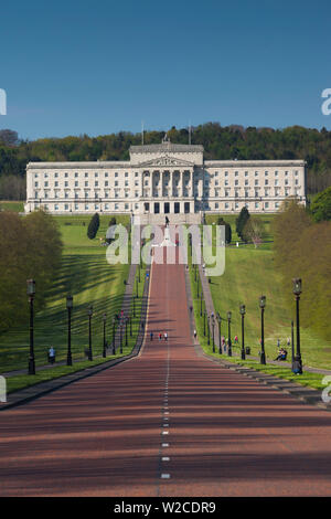 Großbritannien, Nordirland, Belfast, Stormont, Parlament von Nordirland, außen Stockfoto