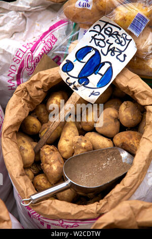 Jersey Royal Kartoffeln, Jersey, Kanalinseln Stockfoto