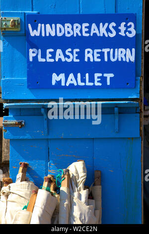 Badeort Signage, Ventnor, Isle of Wight, Großbritannien Stockfoto