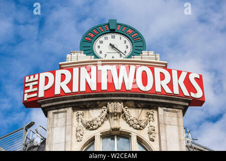 Vereinigtes Königreich, England, Greater Manchester, Manchester, den Printworks Veranstaltungsort Stockfoto