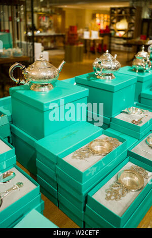 England, London, St. James, Fortnum & Mason store, silber Tee- Sets Stockfoto