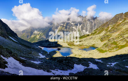 Tatra Mountain Lake in der Slowakei Stockfoto