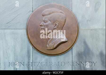 USA, Massachusetts, Cape Cod, Hyannis, JFK Memorial, Denkmal für Präsident John F. Stockfoto