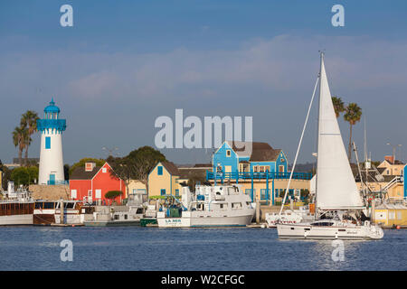 USA, Kalifornien, Los Angeles, Marina del Rey, mit Blick auf die Marina Stockfoto