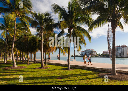 USA, Florida, Miami Beach, South Beach, South Pointe Park Stockfoto