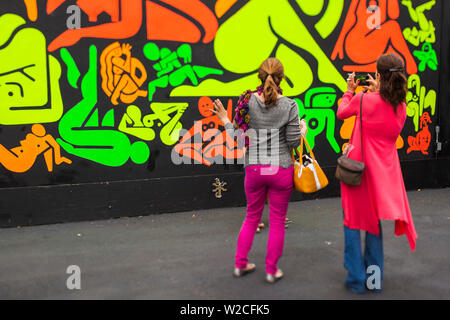 USA, Florida, Miami, Wynwood District, Wynwood Wände Art Park Stockfoto