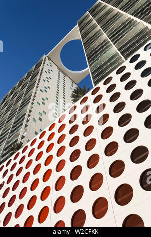 USA, Florida, Miami, Brickell Avenue von 500 Brickell Avenue Gebäude Stockfoto