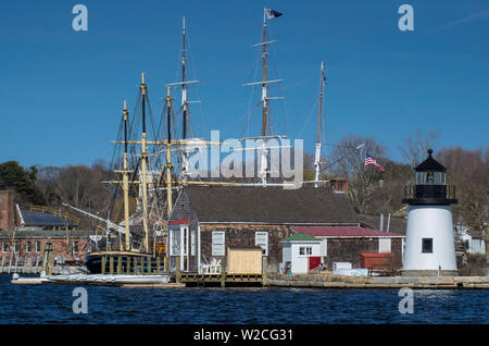 USA, Connecticut, Mystic, Mystic Seaport Stockfoto