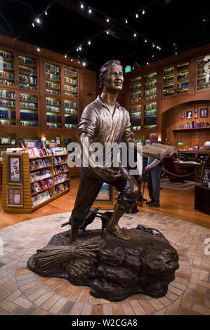 USA, North Carolina, Charlotte, The Billy Graham, Bibliothek und Kapelle durch das Elternhaus des bekannten Evangelisten Billy Graham, die Skulptur Sämann und die Seelen von Tom White Stockfoto