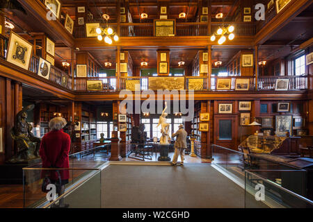 USA, New Jersey, West Orange, Thomas Edison National Historical Park, Bibliothek, innen Stockfoto