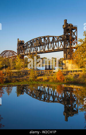 USA, Arkansas, Little Rock, William J. Clinton Presidential Library and Museum, Clinton Presidential Park-Brücke Stockfoto
