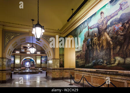 USA, Kansas Topeka, Kansas State Capital, Malerei der Abolitionisten John Brown Stockfoto