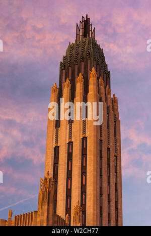 USA, Oklahoma, Tulsa, Boston Avenue United Methodist Church, Art-Deco-Wolkenkratzer Kirche Stockfoto