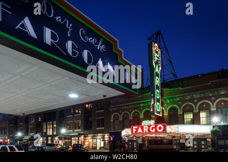 USA, North Dakota, Fargo, Fargo Theater, Festzelt Stockfoto