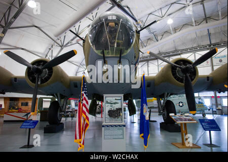 USA, Delaware, Dover, Dover Air Force Base, Luft-Mobilität Befehl Museum, WW2-Ära b-17 bomber Stockfoto