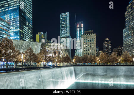 911 Memorial, Ground Zero, Lower Manhattan, New York City, New York, USA Stockfoto