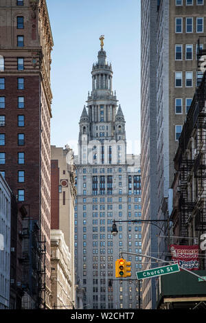 New York City Hall, Lower Manhattan/Downtown, Manhattan, New York City, New York, USA Stockfoto