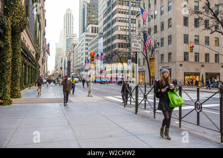 5Th Avenue, Manhattan, New York City, New York, USA Stockfoto