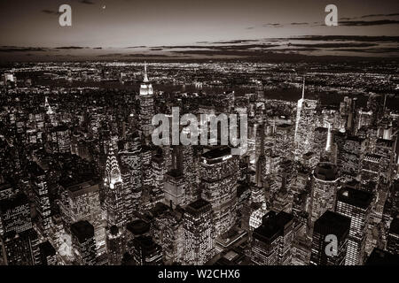 Empire State Building & Manhattan, New York City, New York, USA Stockfoto