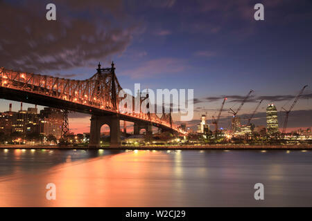USA, New York, New York City, Manhattan, Ed Koch Queensboro Bridge Stockfoto