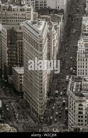 USA, New York, Manhattan, Midtown, dem Flatiron Building Stockfoto
