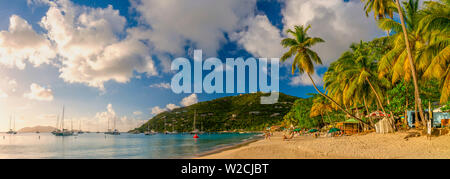 Karibik, British Virgin Islands, Tortola, Cane Garden Bay Cane Garden Bay Beach Stockfoto