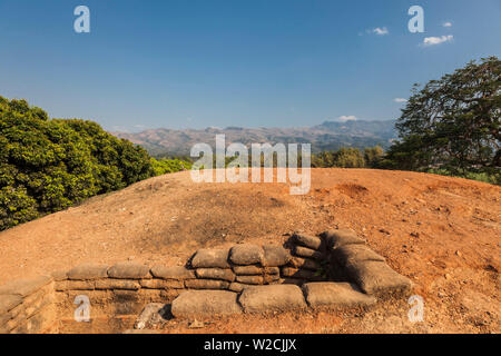 Vietnam, Dien Bien Phu, A1 Hill, Eliane, Schlachtfeld der endgültige vietnamesischen militärischen Sieg über die Franzosen im Jahre 1954, Französisch unterirdische bunker Stockfoto