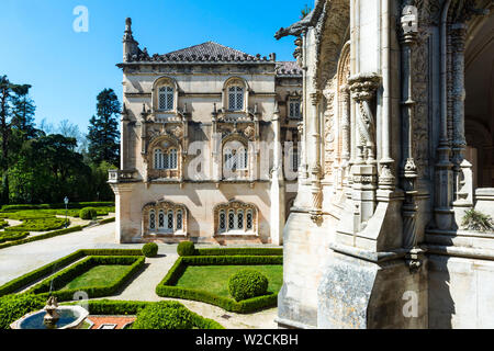 Santa Cruz do Buçaco Palace Hotel, ehemaliges Kloster der Karmeliterinnen, Bussaco National Forest, Padova, Beira Litoral, Portugal Stockfoto