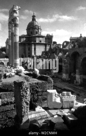 Rom, Forum des Caesar, der Tempel der Venus Genetrix, 1920-30 Stockfoto