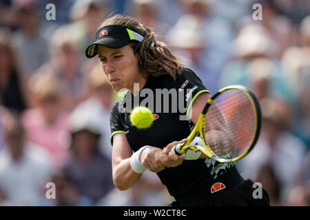 Johanna Konta der GBR in Aktion gegen Maria Sakkari von Griechenland. Johanna Konta Natur Tal Internationale 2019, Devonshire Park, Eastbourne - Engla Stockfoto