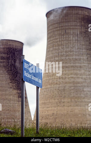 Sellafield, England, UK. Juli 1986. Der Wiederaufbereitungsanlage. Foto: © Simon Grosset. Archiv: Bild von einem ursprünglichen Transparenz digitalisiert. Stockfoto