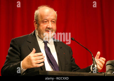 André ROSSINOT, Bürgermeister von Nancy, Gespräche in Grenoble, Isère, Frankreich Stockfoto