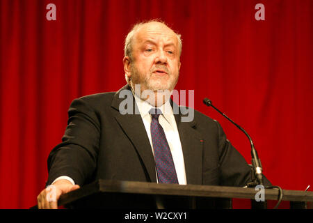 André ROSSINOT, Bürgermeister von Nancy, Gespräche in Grenoble, Isère, Frankreich Stockfoto