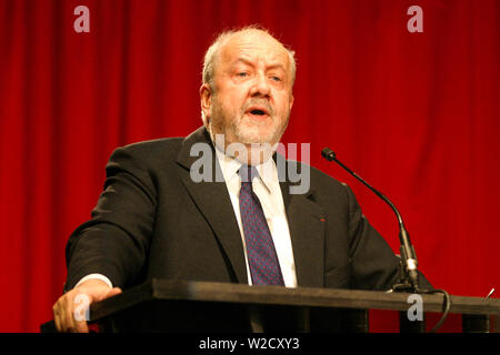 André ROSSINOT, Bürgermeister von Nancy, Gespräche in Grenoble, Isère, Frankreich Stockfoto