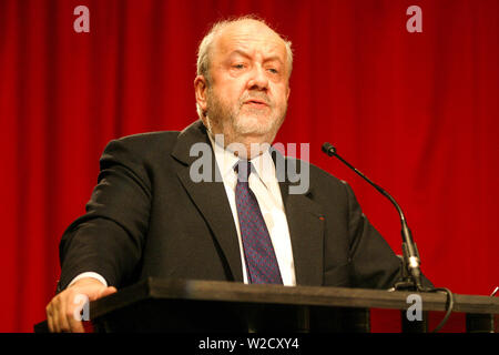 André ROSSINOT, Bürgermeister von Nancy, Gespräche in Grenoble, Isère, Frankreich Stockfoto