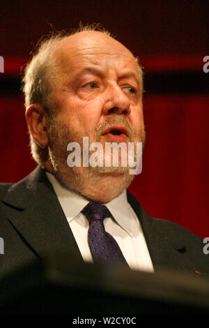 André ROSSINOT, Bürgermeister von Nancy, Gespräche in Grenoble, Isère, Frankreich Stockfoto