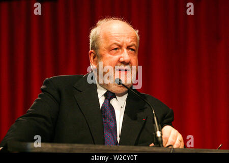 André ROSSINOT, Bürgermeister von Nancy, Gespräche in Grenoble, Isère, Frankreich Stockfoto