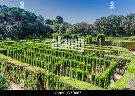 Labyrinth Park von Horta Garten, Barcelona, Katalonien, Spanien Stockfoto