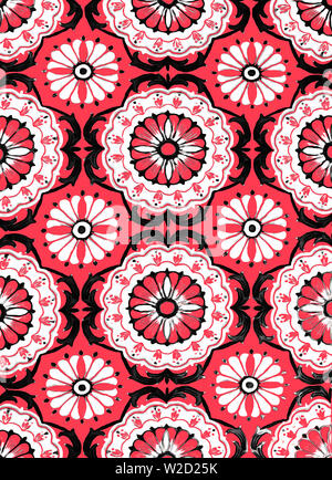 Die "Azulejos" sind die typischen Verzierungen der Portugiesische und Spanische Architektur und bestehen aus einem reich verzierten Keramik Stockfoto