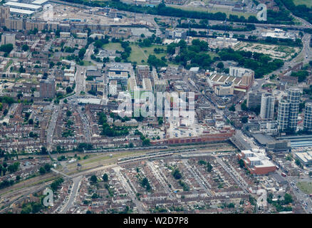 Eine hohe Auffassung von Bellen, East London, Großbritannien Stockfoto