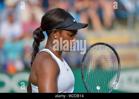 Sloane Stephens (USA) spielen auf Court 1 im Nature Valley International, Devonshire Park, Eastbourne, Großbritannien. 24. Juni 2019 Stockfoto