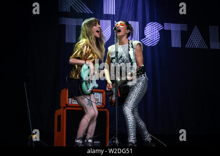 KT Tunstall perfoms live im 2019 Cornbury Festival, tolle Tew, Oxfordshire Stockfoto