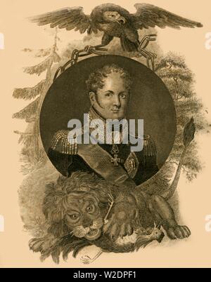 'Alexander Kaiser von Rußland", (1777-1825), 1816. Schöpfer: Unbekannt. Stockfoto