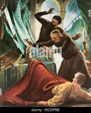 Henry V ist durch Blitzschlag im Kaiserhaus in Goslar getroffen, (1936). Schöpfer: Unbekannt. Stockfoto